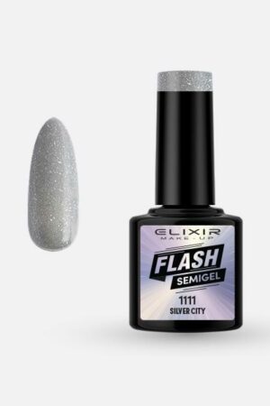Elixir SemiGel 1111 Flash Silver City 8ml geelilakka